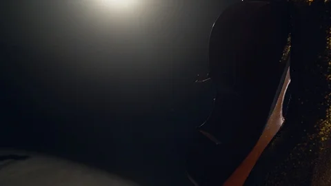 The cellist performs on stage. Vidéo 95845627