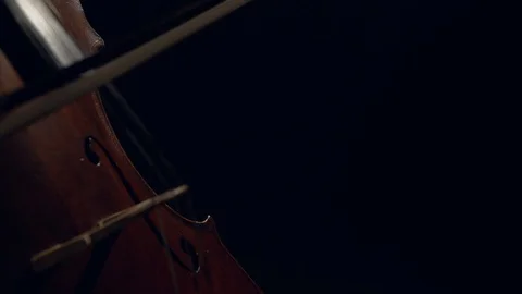 The cellist performs on stage. Vidéo 95852142