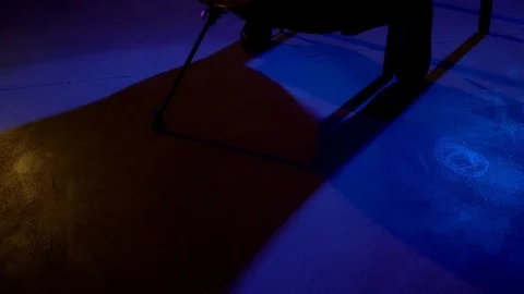 The cellist performs on stage. Stock Footage 97211381