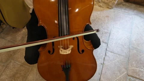 A cellist playing Vídeo Stock 155940912