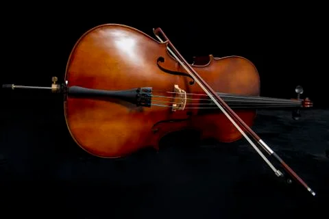Cello and Bow Foto stock