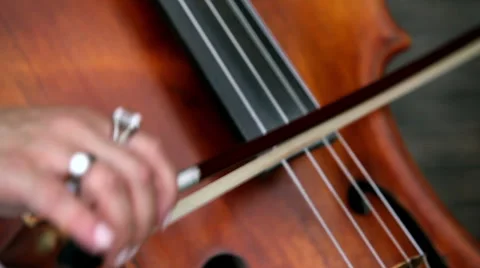 Cello and cellist closeup Stock Footage 46533931