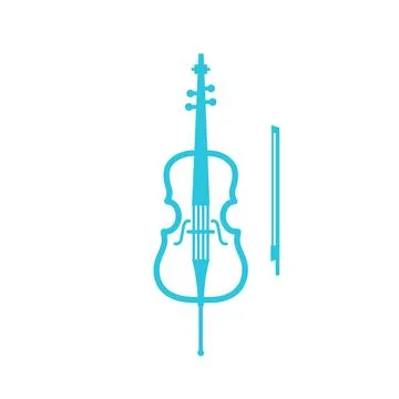 Cello. From blue icon set Stock Illustration