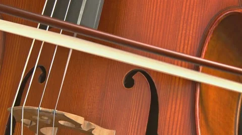 Cello close - fast bowing 1 Stock Footage 8539607