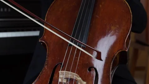 Cello close-up Stock Footage 147958504