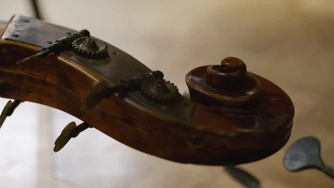 Cello detail close up Stock Footage 95749636