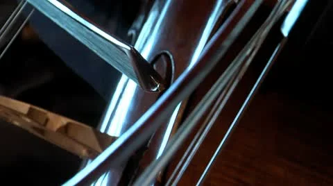 Cello extreme close up  Stock Footage 10594989