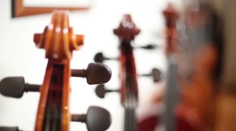 Cello head tight shot Stock Footage 50905471