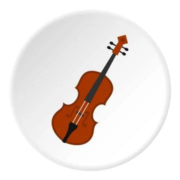 Cello icon circle Stock Illustration