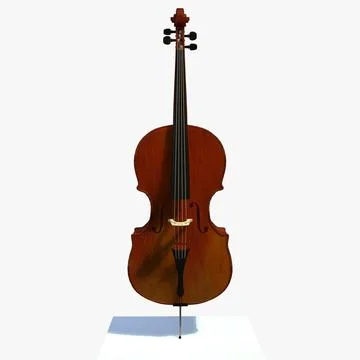 Cello Instrument Matt 3D Model