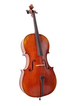 Cello isolated on white background Stock Photos