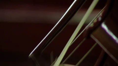 Cello Player, A Man Playing the Cello. Close Up.  Stock Footage 254599978