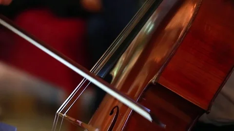 Cello Playing Close-Up Stock-Footage 84936979