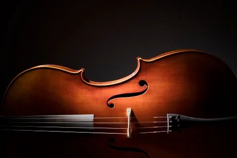 Cello silhouette Stock Photos