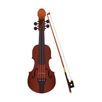 Cello string instrument music icon. Vector graphic Stock Illustration