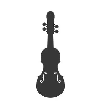 Cello string instrument music icon. Vector graphic Stock Illustration