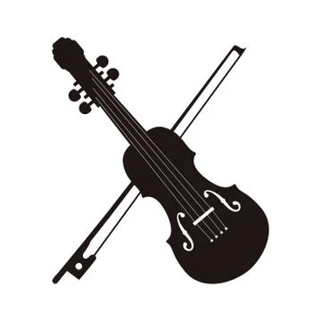 Cello string instrument music icon. Vector graphic Stock Illustration