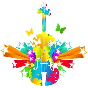 Cello, violoncello Stock Illustration