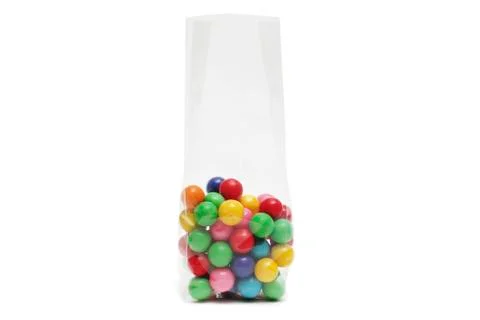 Cellophane bag for candy Stock Photos