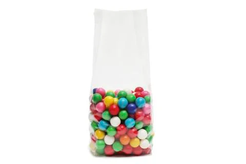Cellophane bag for candy Stock Photos