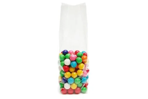 Cellophane bag for candy Stock Photos