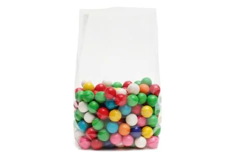 Cellophane bag for candy Stock Photos