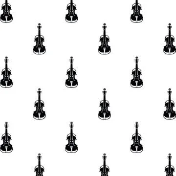 Cellos instruments musical pattern background 库存插图