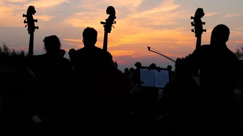 Cellos sunset Stock Footage 52528118