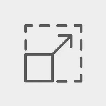 Cellphone code thin line icon イラスト素材