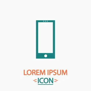 Cellphone computer symbol Illustrazione stock