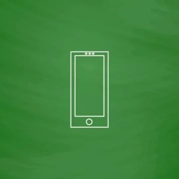 Cellphone computer symbol Illustrazione stock