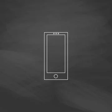 Cellphone computer symbol Illustrazione stock