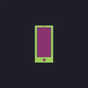 Cellphone computer symbol Illustrazione stock