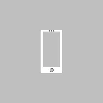 Cellphone computer symbol Illustrazione stock