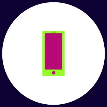 Cellphone computer symbol Illustrazione stock