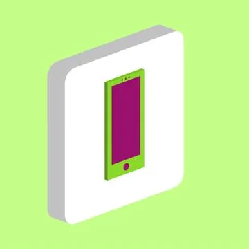 Cellphone computer symbol Illustrazione stock