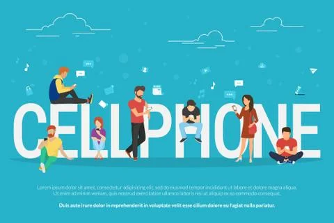 Cellphone concept illustration Stock Illustration