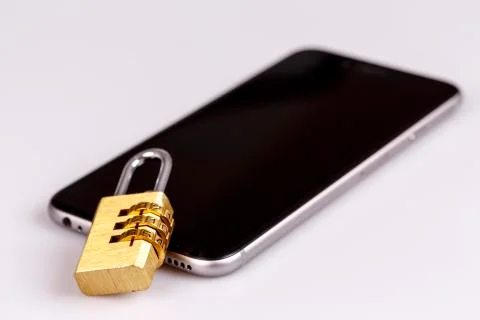 Cellphone data security Stock Photos