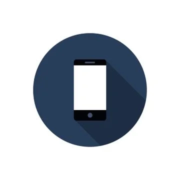 Cellphone flat icon, vector color illustration Stock Illustration