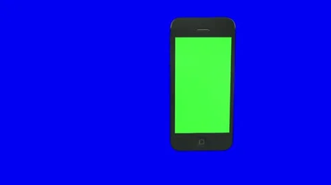 Cellphone green screen HD loop Stock Footage 22019131
