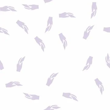 Cellphone in hand glyph seamless pattern Illustrazione stock