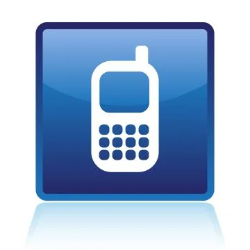 Cellphone icon - illustration Stock Illustration