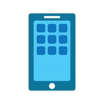Cellphone icon vector Stock Illustration