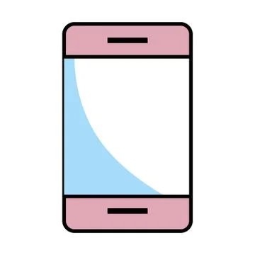 Cellphone isolated icon Stock Illustration