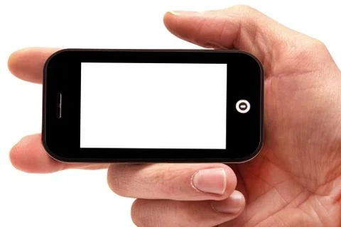 Cellphone isolated on white background Stock Photos
