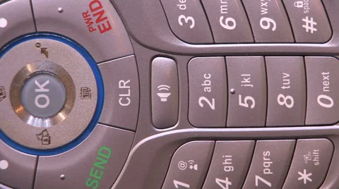 Cellphone Keypad Panning HD Stock Footage 40713354