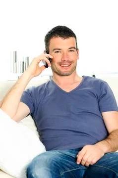 Cellphone man Stock Photos