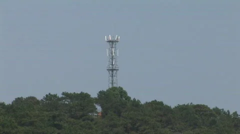 Cellphone mast, Vietnam Stock Footage