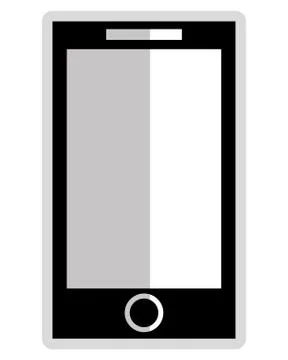 Cellphone with touchscreen icon Stock Illustration