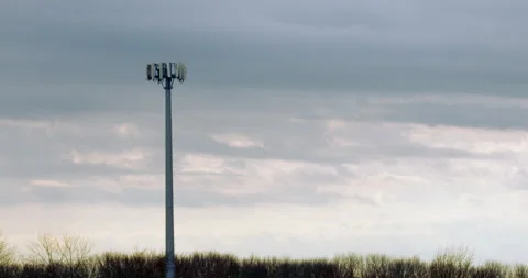 Cellphone Tower Pan Stock Footage 143230857